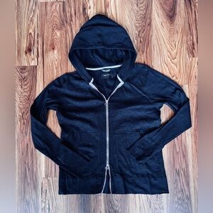 Wings + Horns Black French Terry Zip Up Hoodie Size M